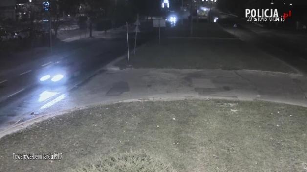 [VIDEO] Dachował na prostej drodze