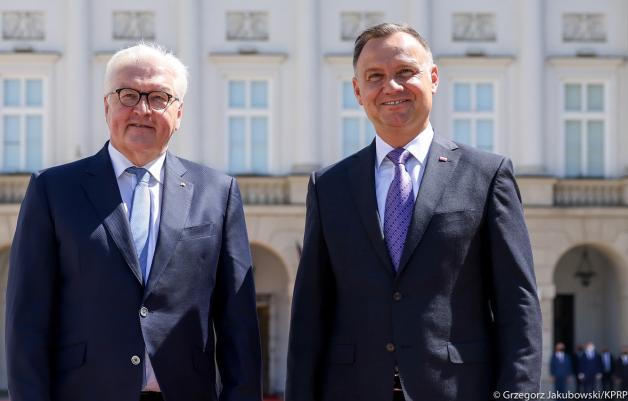 Rozmowa Prezydentów Polski i Niemiec. Przywódcy poruszyli również kwestię sytuacji bezpieczeństwa w regionie w kontekście obecności wojsk rosyjskich na Białorusi i wokół granicy z Ukrainą